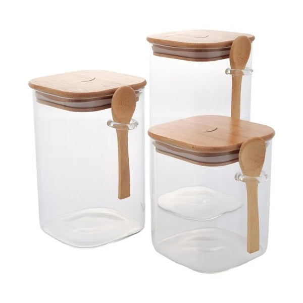 Set x3 contenedores vitro Universal