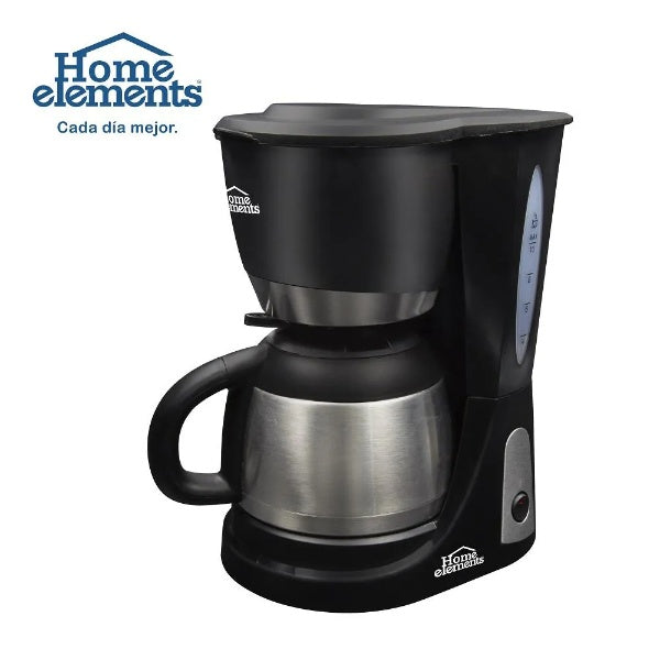 Cafetera Home Elements 10 Tazas Jarra Acero Inox