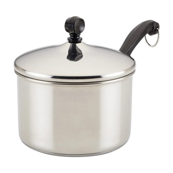 Perol 17cm con tapa, acero inoxidable, Classic Farberware