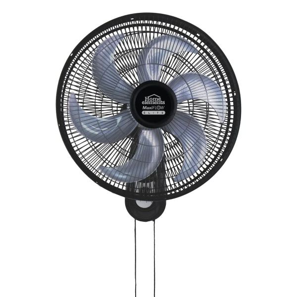 Ventilador Pared 18â€³ Negro  â€“ MaxiFlow Elite