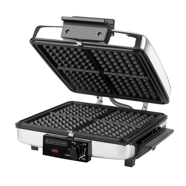 Sanduchera Wafflera 3 en 1 Black+Decker 2 Parrillas G49TD