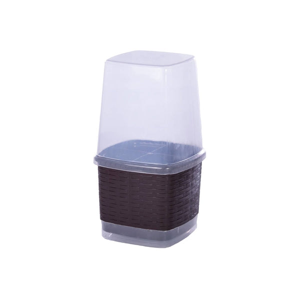 Portacubiertos Rattan Con Tapa NP
